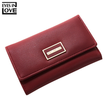 Famous Brand Designer Trifold Wallet Women Zipper Coin Bags Credit Card Holder Small Size Female Wallets Ladies Purse Carteira 2024 - buy cheap