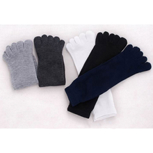 1 Pair New Autumn Winter Polyester Cotton Warm Style Men Five Finger Pure Cotton Sock 5 Colors Accessories 2024 - buy cheap