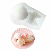 1Pcs Pig Silicone Cake Mold Fondant Baking Mold Pudding Candy Making Silicone Mold Cupcake Topper Fondant Cake Decorating Tools 2024 - buy cheap