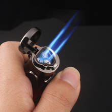 Visible Gas Blue Flame Torch Turbo Lighter Spray Gun Electronic Lighter  Gas Lighter 1300C Butane Cigar Lighters Gadgets For Men 2024 - buy cheap