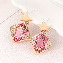 Модные полые звезды висячие серьги-капли для женщин кристаллы от Swarovski серьги массивные ювелирные изделия Oorbellen 2024 - купить недорого