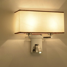 Lâmpada de parede em aço inoxidável, lâmpada de led minimalista, moderno, para leitura de quartos e hotéis 2024 - compre barato