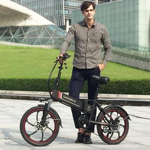 Электрический велосипед 20 дюймов алюминиевый складной электрический велосипед 350 Вт Мощный e велосипед 48V12A литиевая батарея город/Снег велосипед Горный ebike 2024 - купить недорого