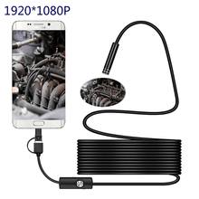 8MM Endoscope Camera 1080P HD USB Endoscope with 8 LED 1/2/5M Cable Waterproof Inspection Borescope for Android PC 2024 - buy cheap