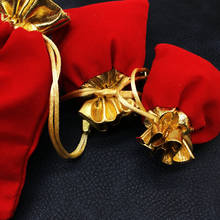 50 шт., бархатные золотые подарочные пакеты для ювелирных украшений, 8 х10 см 2024 - купить недорого