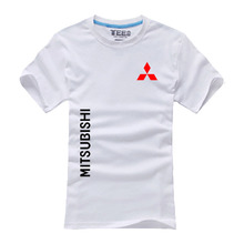 Футболка унисекс с логотипом Mitsubishi, повседневная мужская футболка с коротким рукавом и принтом, модная крутая футболка 2024 - купить недорого