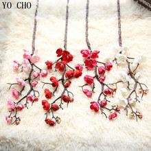 YO CHO DIY Home Decoration Accessories Sakura Trees For Indoor Wedding Decoration Plastic Artificial Cherry Blossom Tree Orchid 2024 - buy cheap