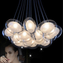 Lustre bolha de vidro com escada dupla, lustre criativo de ovo, ovo de ganso, bola bolha, lustre multi-quarto, sala de jantar, sala de estar, vidro, lâmpadas de led 2024 - compre barato