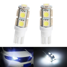 2PCS Car LED T10 Light Bulbs 5050 SMD 9 LED White DC 12V Clearance Lights Interior W5W 194 Signal Lamps 2024 - buy cheap