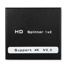 New Arrival 2 Port HDMI 2.0 Full HD 2160P HDR Splitter Extender 1X2 1 in 2 out 4kx2k/60Hz Support HDCP2.2 3D For PC DV 2024 - buy cheap