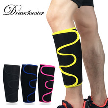 Ajustable Shin guardias pierna mangas baloncesto ciclismo Running calentadores de la pierna de apoyo Protector, almohadillas de fútbol Fitness gimnasio cubierta 2024 - compra barato