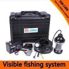 Kit de câmera de pesca subaquática com 30 metros de profundidade, câmera giratória 360 panning, monitor tft lcd de 7 cabeças, capa de plástico rígido 2024 - compre barato