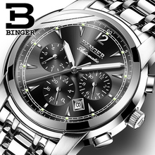 Switzerland Automatic Mechanical Watch Men Binger Luxury Brand Watches Male Sapphire clock Waterproof reloj hombre B1178-16 2024 - buy cheap