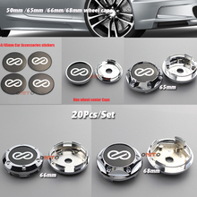 20 pçs estilo do carro para ibiza exeo toledo auto aro hub capa acessórios 45/50/65/66/68mm enkei emblema centro da roda carro tampas 2024 - compre barato