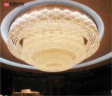 Large hotel lobby KTV hotel club project light Villa living room round crystal lamp lighting lamp fixture led ceiling lamps 2024 - buy cheap