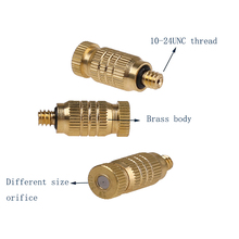 Boquilla de pulverización para humidificador, 20 piezas, 0,1-0,7mm, conector 3/16, irrigación de verduras, accesorios de jardinería 2024 - compra barato