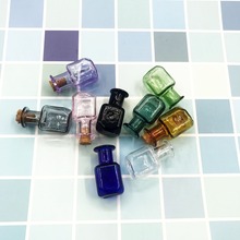 10pcs/lot mix color Mini Cork Stopper Square Glass Bottles Vial Jars Containers Small Wishing Bottle Glass Craft Wedding decor 2024 - buy cheap