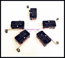 5pcs/Lot V-156-1C25 Roller Lever Arm Momentary Micro Limit Switch 15A 250VAC SPDT NO NC Snap Action Brand New 2024 - buy cheap