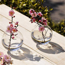 Soledi Clear Ball Glass Vase Bottle Terrarium Containers DIY Table Flowers Vase Transparent Wedding Garden Decor Accessories 2024 - buy cheap