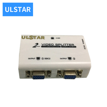 ULSTAR VGA сплиттер 1 в 2 выход VGA дистрибьютор 2 порта VGA сплиттер коробка 1 в 2 выход для ЖК-ПК, телевизор, монитор 2024 - купить недорого