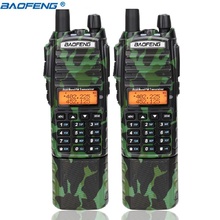 Baofeng-walkie-talkie UV-82 Plus de 8W, potente, con conector DC, UHF, VHF, banda Dual, 3800mAh, rango de 10KM, UV 82, para caza y senderismo, 2 unidades 2024 - compra barato