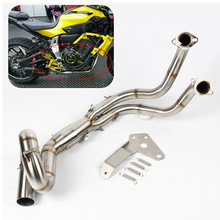 MT-07 FZ-07 XSR700 Full Exhaust System Link Pipes 304 Stainless Steel 51mm For Yamaha 2014-2018 XSR700 FZ07 MT MT07 Slip on 2024 - buy cheap