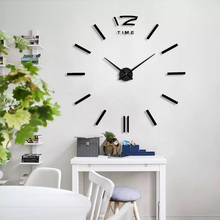 Best selling Home Decoration Big Mirror Wall Clock Modern Design 3D DIY Large Decorative Wall Clocks Watch Wall Unique Gift 2024 - buy cheap