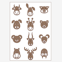 Troqueles de corte de animales para bricolaje álbum de recortes papel, sellos de cartas para manualidades, Avatar, ciervos de Metal, perro, cerdo, oso, hipopótamo 2024 - compra barato