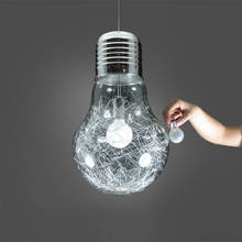 Стильная большая лампочка, модульная столовая Roo лампа, потолочный светильник, Подвесная лампа, светильник для спальни, FG813 2024 - купить недорого