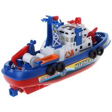 Electric Boat Children Marine Rescue Toys Navigation Warship Toy Birthday Gift 95AE 2024 - buy cheap