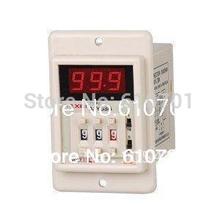 12VDC/24VDC/110VAC/220VAC/380V Digital Power On Time Delay Relay Timer 0.1s-999m LED display ASY-3SM 8 pin panel installed DPDT 2024 - buy cheap