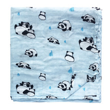 Baby Swaddle Wrap Soft Bamboo Cotton Blanket For Baby Stroller Use Cute Cartoon Baby Blanket 120*120cm 2024 - buy cheap