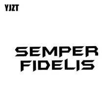 Yjzt 13.2cm * 4cm semper fidelis corpo de fuzileiros navais dos eua vinil decalque etiqueta do carro preto/prata C3-0099 2024 - compre barato