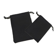 Bolsas de terciopelo negro para joyería, paquete de bolsa de regalo con bolsa con cordones, Mié/Collar, bricolaje, pantalla de franela, 10x12cm, 1000 Uds. 2024 - compra barato