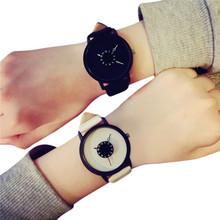 Women Mens Watches 2019 Lovers Leather Wrist Watch Sport Analog Quartz Dial Clock For Women dress Wristwatches Relogio Masculino 2024 - buy cheap