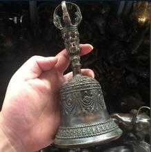 China old hand carved bronze bell Figurine Collectibles Statue   handicraft 2024 - buy cheap