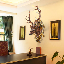 Украшение на стену для гостиной с изображением оленя, подвесная подвеска в стиле ретро, рождественские украшения для домашней скульптура, Буда 2024 - купить недорого