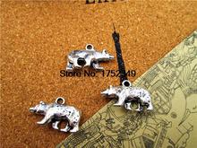 50pcs-- Bear Charms Charms  Antique Tibetan silver Bear Charms Grizzly  pendants ,DIY Supplies 24x15mm 2024 - buy cheap