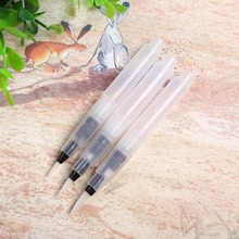 Refillable 3 Pc Water Brush Ink Pen for Water Color Calligraphy Painting Illustration Pen Office Stationery 2024 - buy cheap