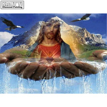 KAMY YI Full Square/Round Drill 5D DIY Diamond Painting "Jesus&Landscape" 3D Embroidery Cross Stitch Mosaic Rhinestone Decor 2024 - buy cheap