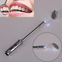 Espejo bucal con Luz brillante LED para dentista, herramienta de cuidado de la salud bucal, Mini mango reutilizable, duradero, blanqueador Dental 2024 - compra barato