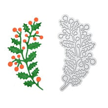 Christmas Holly Etching metal cutting die carbon steel die for DIY Scrapbooking/Card Making/Fun Decoration Supplies 2024 - buy cheap