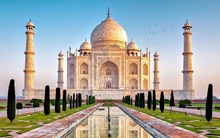 Home Decor India Taj Mahal-Silk Art Poster Wall Sticker Decoration Gift 2024 - buy cheap