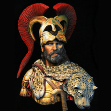 1/10 Ancient Greek Warlord, Resin Model Bust GK, Historical theme, Unassembled and unpainted kit 2024 - buy cheap