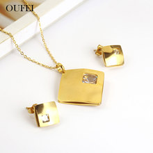 OUFEI Stainless Steel Jewelry Woman Jewelry Sets Indian Jewelry Accessories Necklace Earrings Set Summer Accessories 2024 - buy cheap