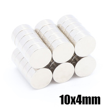 50Pcs 10x4 mm Rare Earth Neodymium Magnet Disc N35 Small Round Permanent NdFeB Super Strong Powerful Magnetic Magnets For Craft 2024 - buy cheap