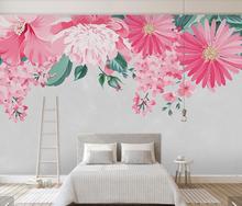 Hand Painting Flower Wallpaper Murals Home Wall Mural Decals 3D Print Photo Stereo Vintage Floral Wall Paper Roll 3d Wall Mural 2024 - buy cheap