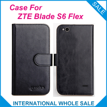 6 cores quentes! 2016 zte lâmina s6 flex capa de couro de alta qualidade capa exclusiva para zte blade s6 flex capa de rastreamento de telefone 2024 - compre barato