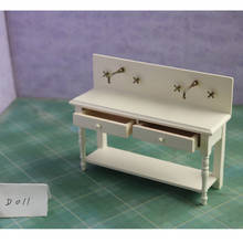 G07-X050 children baby gift Toy 1:12 Dollhouse mini Furniture Miniature rement Doll accessories white tool table  D011   1pcs 2024 - buy cheap