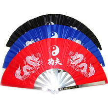 Martial Arts Weapon Stainless Steel Tai Chi Fan Fitness Kung Fu Fan Tai Chi Martial Arts Performance Fan 2024 - buy cheap